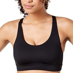 Ideology Strappy-Back Black Sports Bra, S